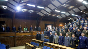 Ceremonia de clausura del Curso Conjunto de Estado Mayor 2022 en la Academia de Guerra del Ejército