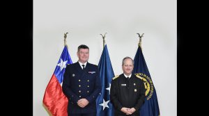 Jefe del EMCO recibió saludo protocolar del Comandante Conjunto de las FF.AA. de la Polinesia Francesa, Contralmirante Geoffroy d´Andigné