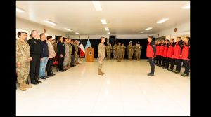 CEREMONIA DE DESPEDIDA DE LA DOTACIÓN ESTACIÓN POLAR CIENTÍFICA CONJUNTA “GLACIAR UNIÓN”