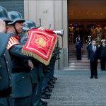 SALUDOS PROTOCOLARES AL MINISTRO DE DEFENSA NACIONAL FERNANDO BARROS TOCORNAL