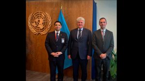 AGREGADOS DE DEFENSA ANTE LA ONU SE REÚNEN CON JEFE DE LA MISIÓN DE VERIFICACIÓN DE LAS NACIONES UNIDAS EN COLOMBIA